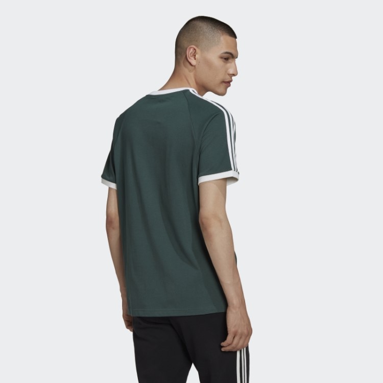 Camiseta Adidas Adicolor Classics Com As Três Listras Verde Mineral