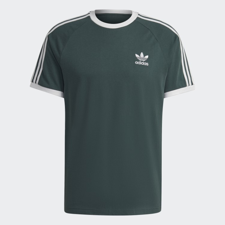 Camiseta Adidas Adicolor Classics Com As Três Listras Verde Mineral