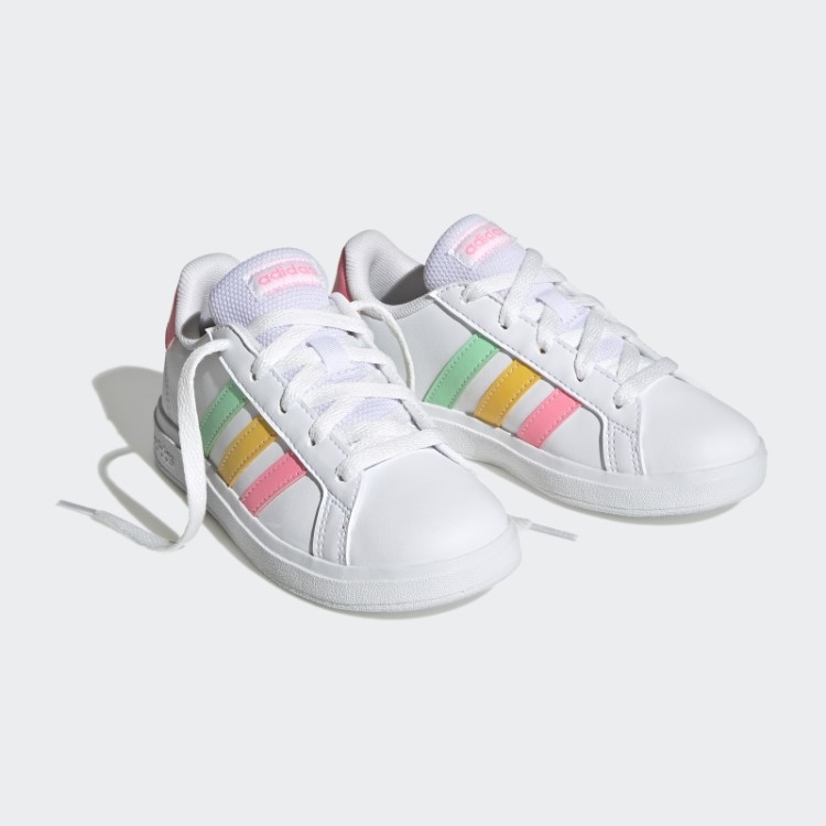 Tênis Com Cadarço Adidas Grand Court Estilo De Vida Menta