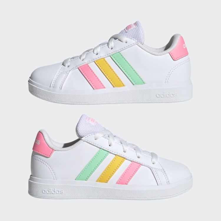 Tênis Com Cadarço Adidas Grand Court Estilo De Vida Menta