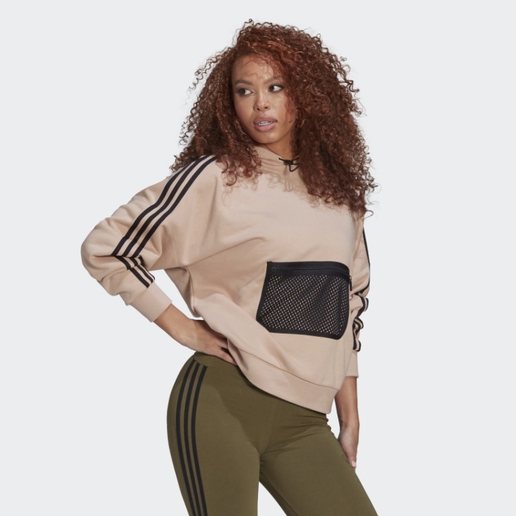 Adidas Moletom Cinza Pérola