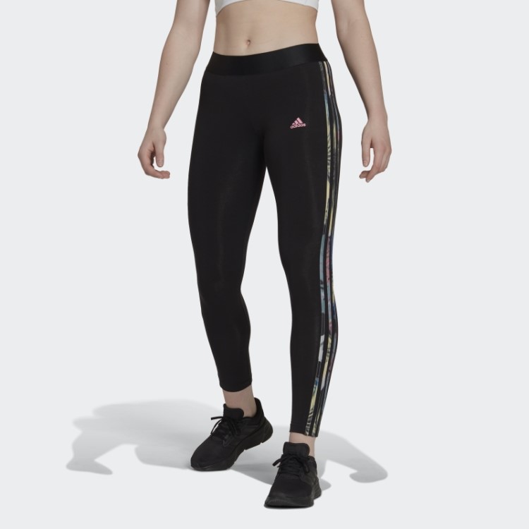 Legging Rosa Adidas 3 Listras
