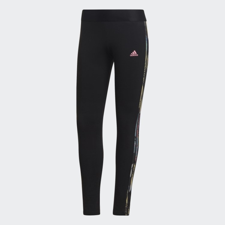 Legging Rosa Adidas 3 Listras