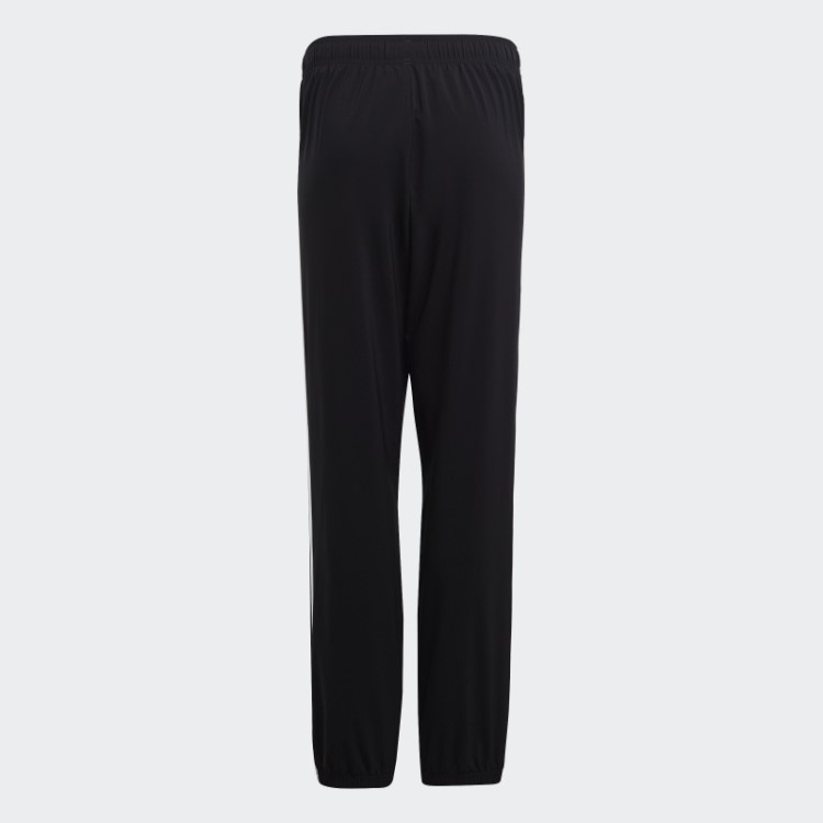 Calça Em Tecido Adidas Black Essentials Com As Três Listras