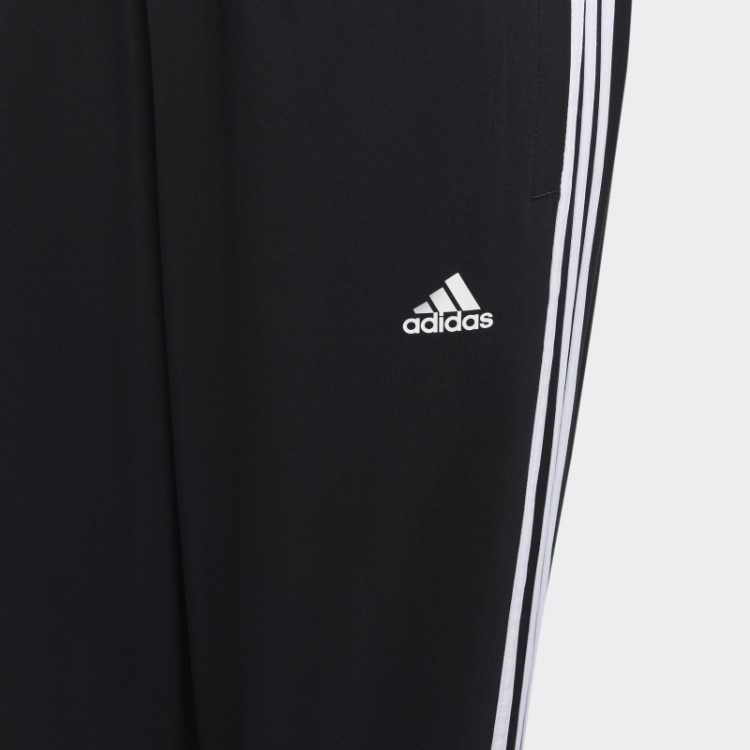 Calça Em Tecido Adidas Black Essentials Com As Três Listras