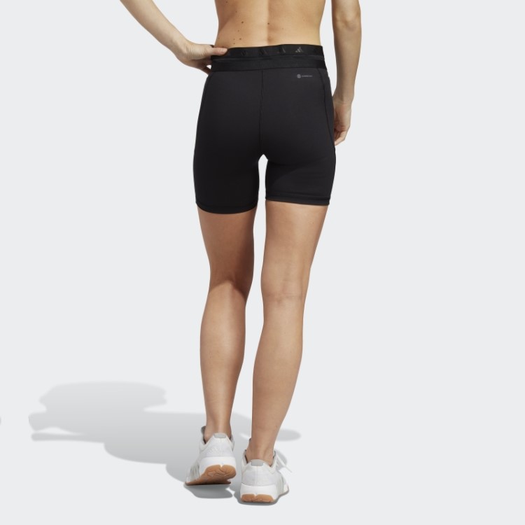 Leggings Curtas De 5 Polegadas Pretas Techfit Hyperglam Da Adidas