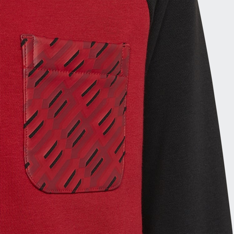 Moletom Adidas Real Vermelho Manchester United Crew