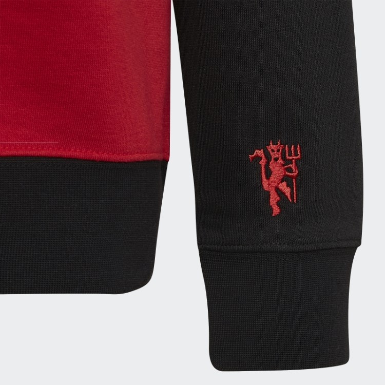 Moletom Adidas Real Vermelho Manchester United Crew