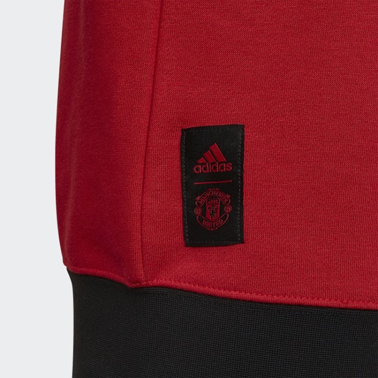 Moletom Adidas Real Vermelho Manchester United Crew