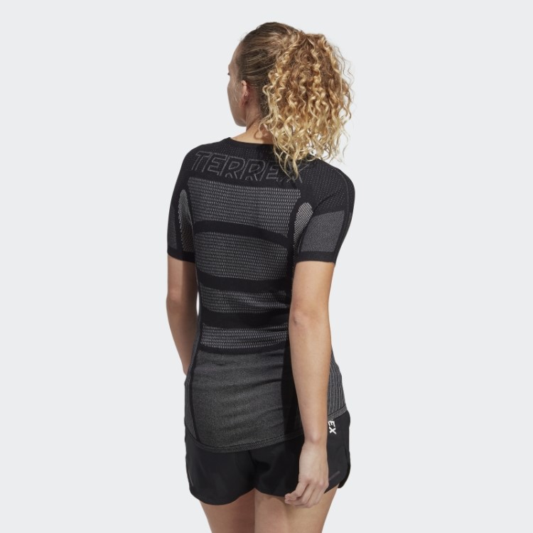 Camiseta Preta De Manga Curta Baselayer Adidas Terrex Drynamo