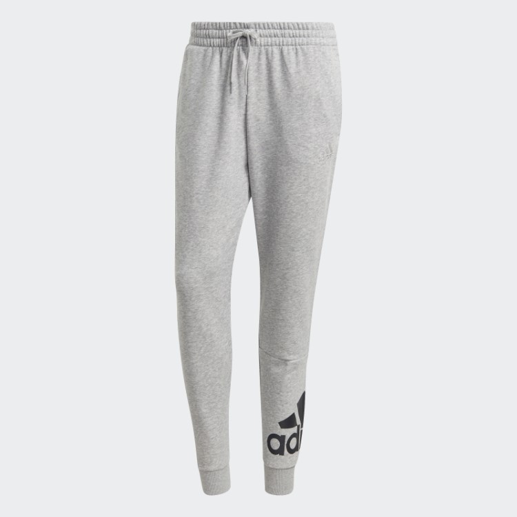 Essentials Calça French Terry Com Punho Cônico E Logo Adidas Cinza Médio