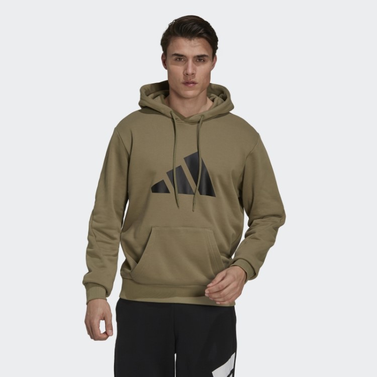 Moletom Com Capuz Verde Future Icons Com Estampa Adidas Orbit