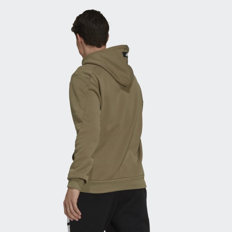 Moletom Com Capuz Verde Future Icons Com Estampa Adidas Orbit