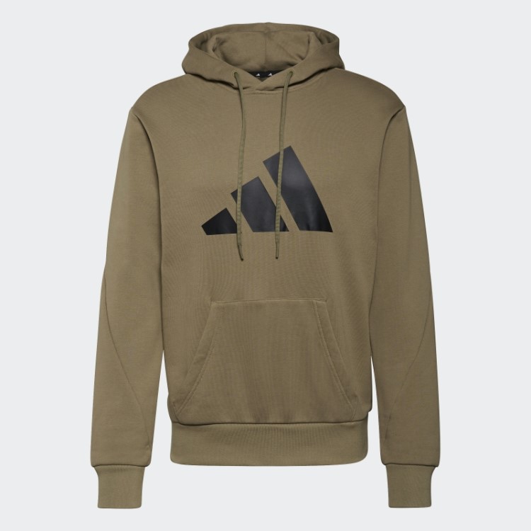 Moletom Com Capuz Verde Future Icons Com Estampa Adidas Orbit