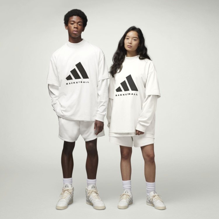 Camiseta De Basquete Adidas Fashion Branca