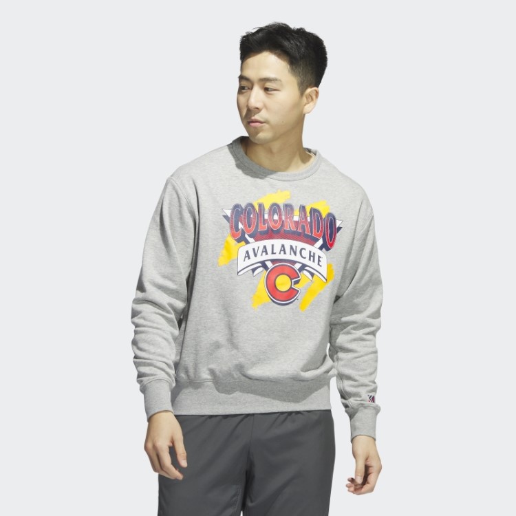 Moletom Cinza Médio Avalanche Vintage Crew Adidas