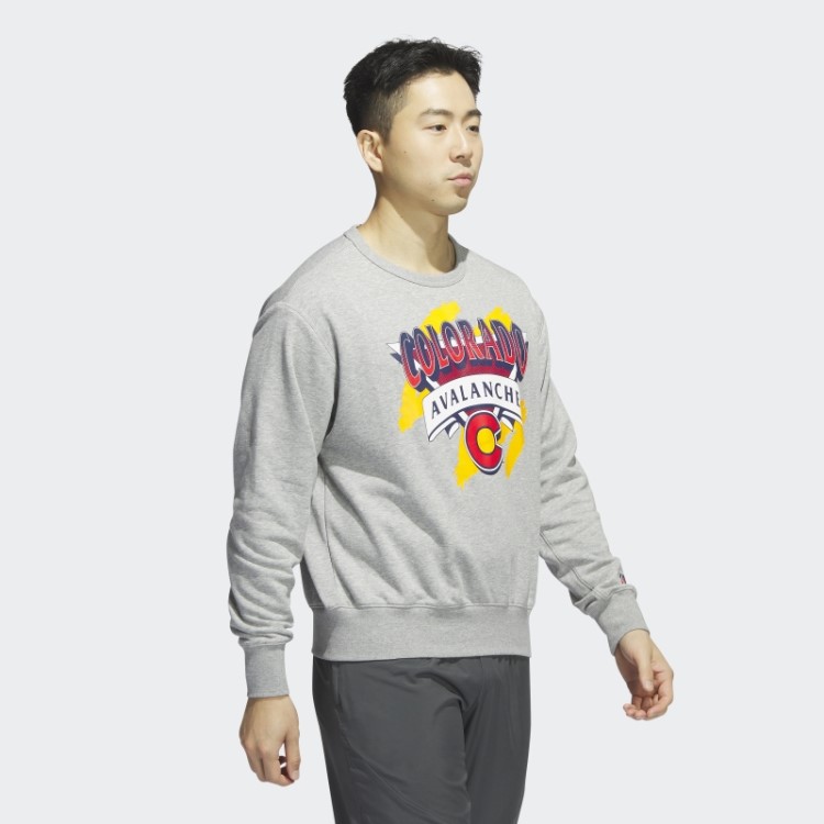 Moletom Cinza Médio Avalanche Vintage Crew Adidas