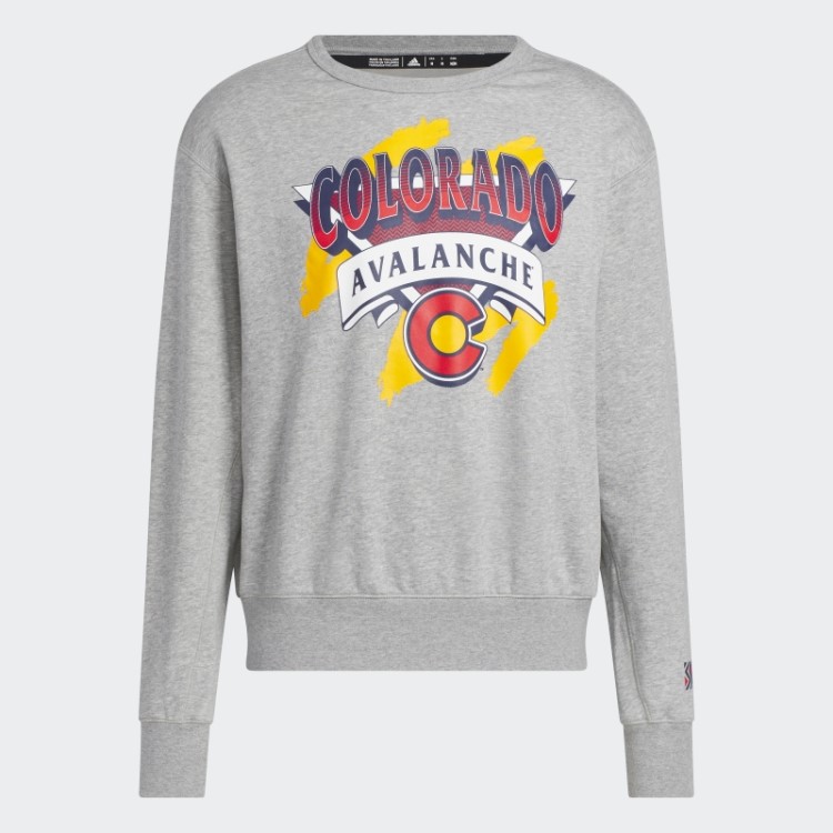 Moletom Cinza Médio Avalanche Vintage Crew Adidas