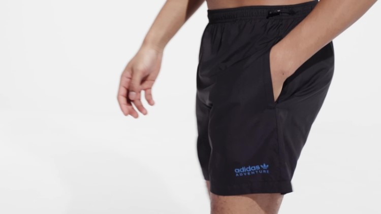 Bermuda De Natação Preta Adidas Adventure Wood Wave