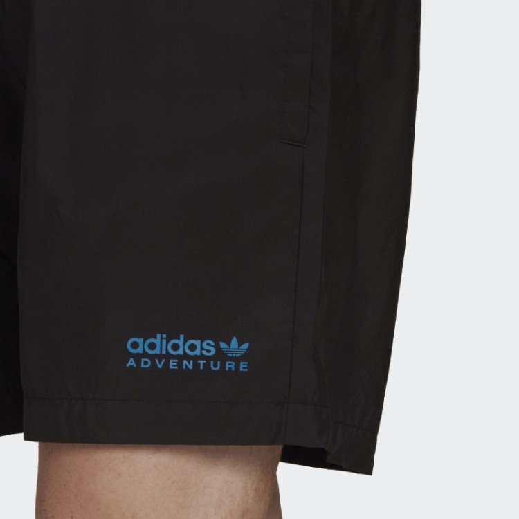 Bermuda De Natação Preta Adidas Adventure Wood Wave