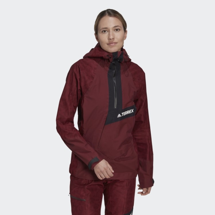 Elegante Adidas Terrex Techrock Rain.rdy Anoraque Vermelho