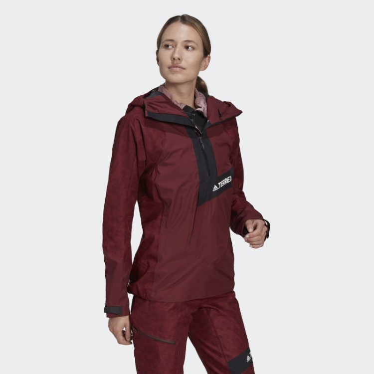 Elegante Adidas Terrex Techrock Rain.rdy Anoraque Vermelho