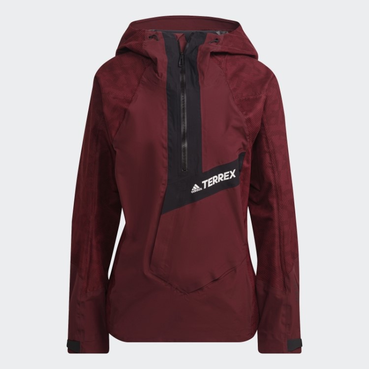 Elegante Adidas Terrex Techrock Rain.rdy Anoraque Vermelho