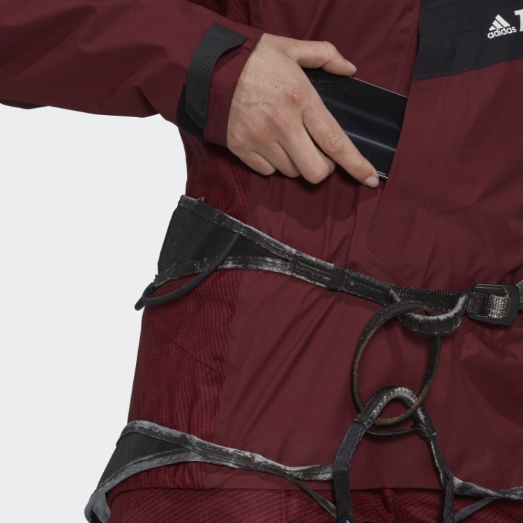 Elegante Adidas Terrex Techrock Rain.rdy Anoraque Vermelho