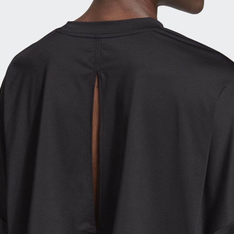 Hyperglam Cut 3 Stripes Moletom Oversized Leve Adidas Preto