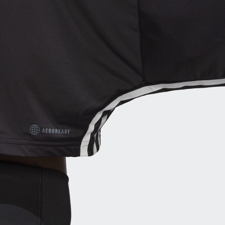 Hyperglam Cut 3 Stripes Moletom Oversized Leve Adidas Preto