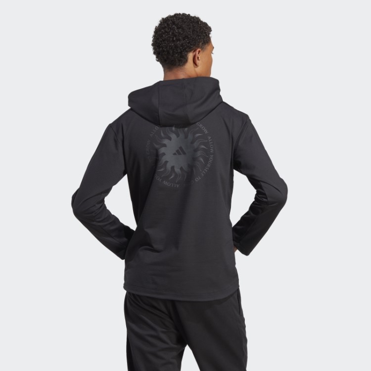 Moletom Adidas Preto Para Treino Gráfico De Yoga