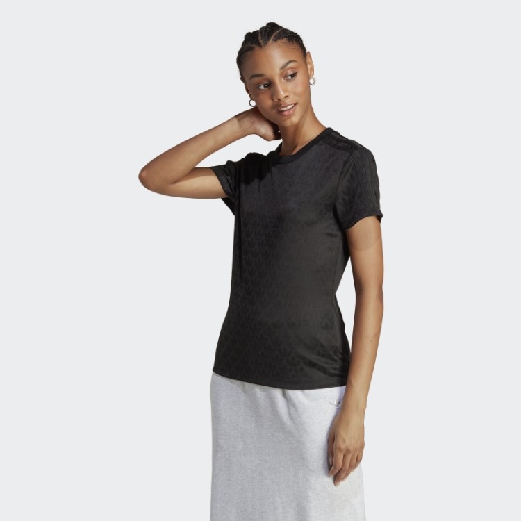 Camiseta Preta Com Logo Adidas