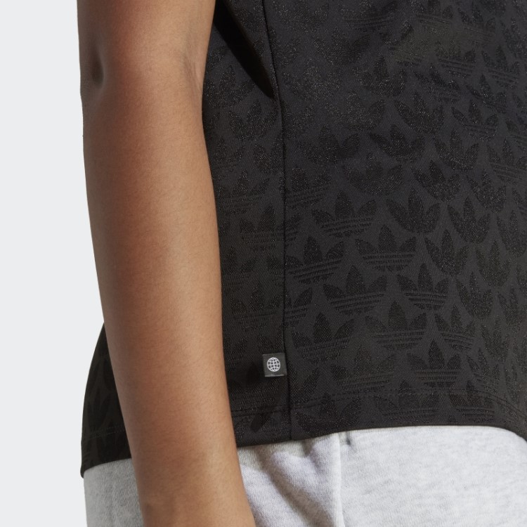 Camiseta Preta Com Logo Adidas