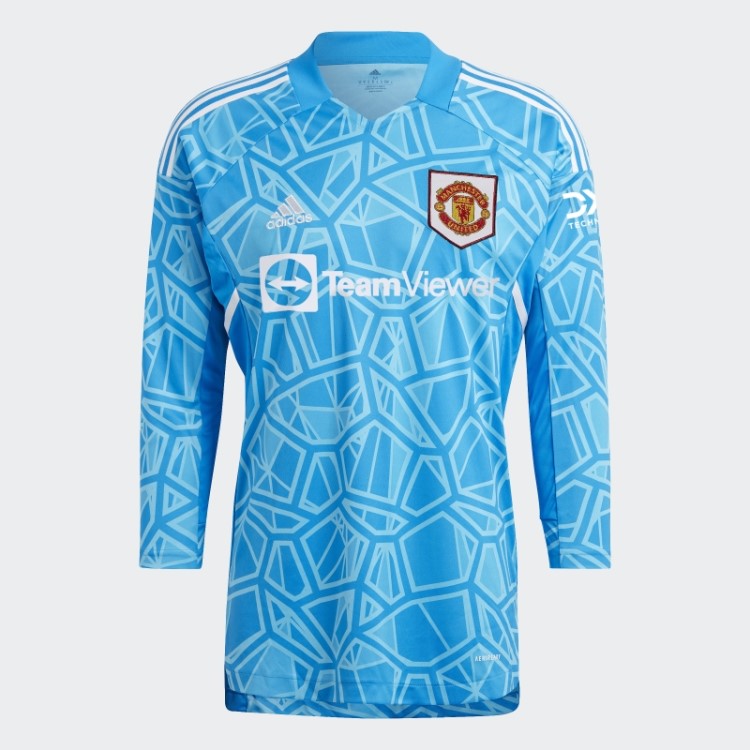 Blue Rush Adidas Manchester United Camisa De Goleiro Em Casa 22/23