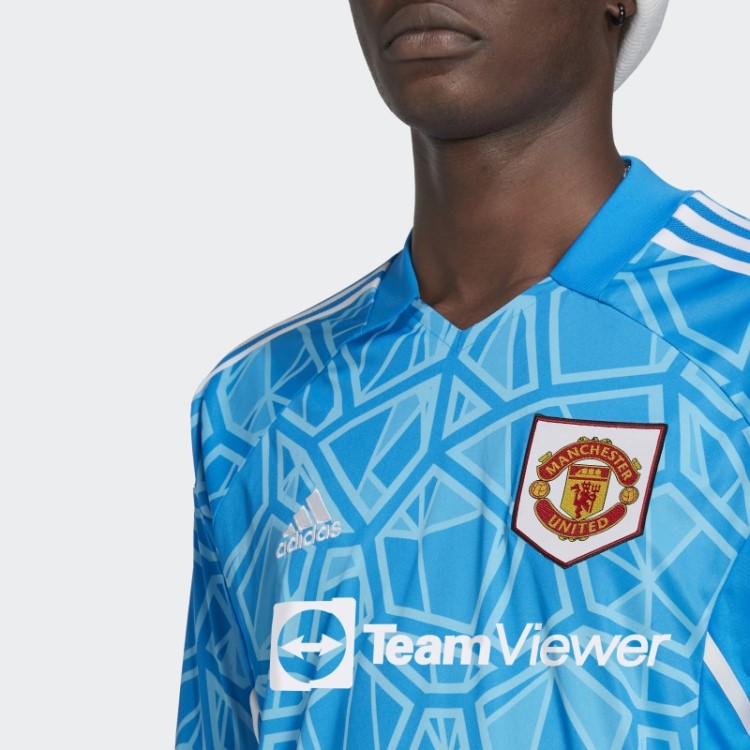 Blue Rush Adidas Manchester United Camisa De Goleiro Em Casa 22/23