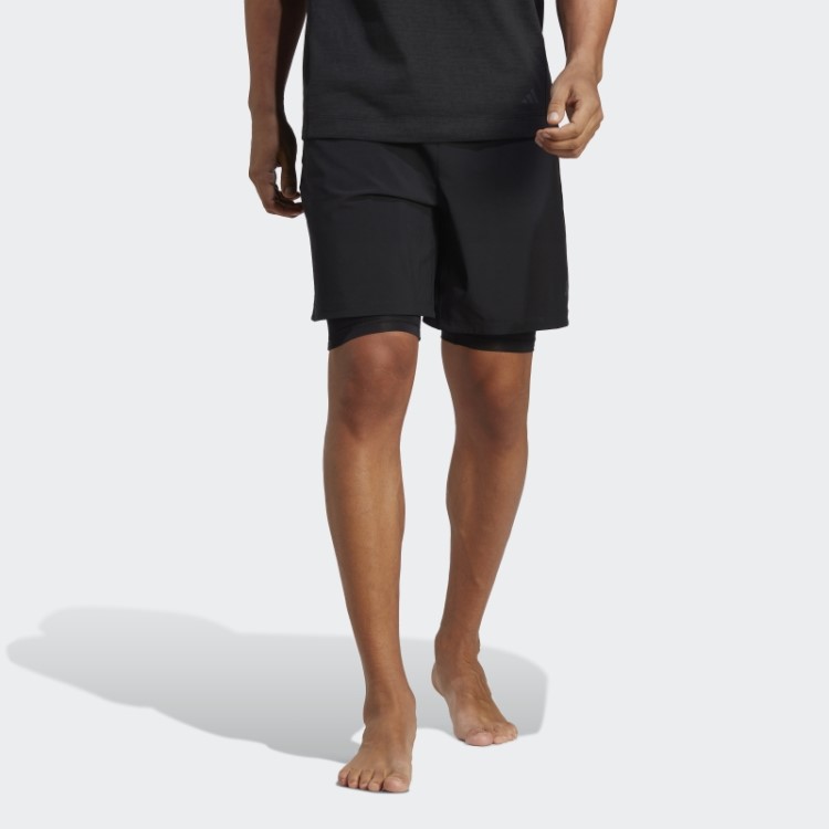 Bermuda Adidas Yoga Training 2 Em 1 Preta