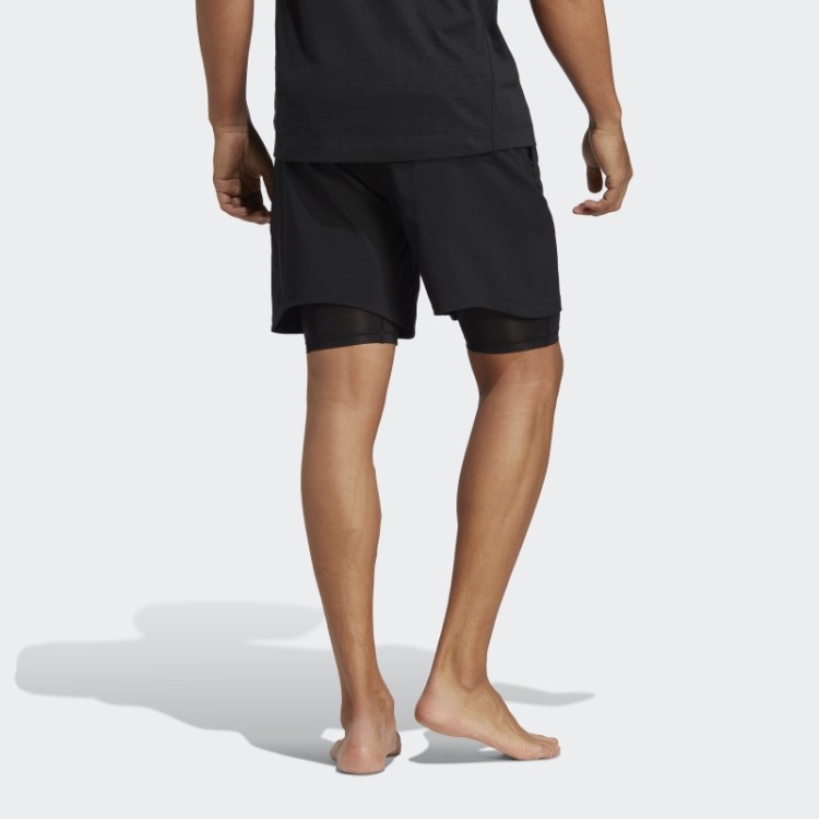Bermuda Adidas Yoga Training 2 Em 1 Preta