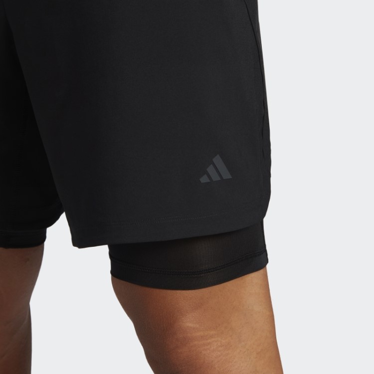 Bermuda Adidas Yoga Training 2 Em 1 Preta