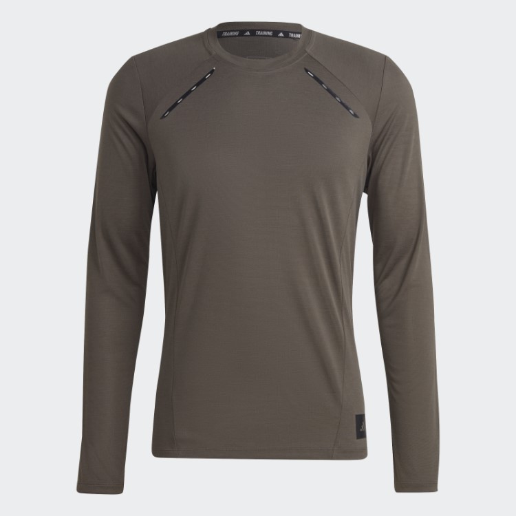 Camiseta Manga Longa Adidas Olive Best Of Adi Training