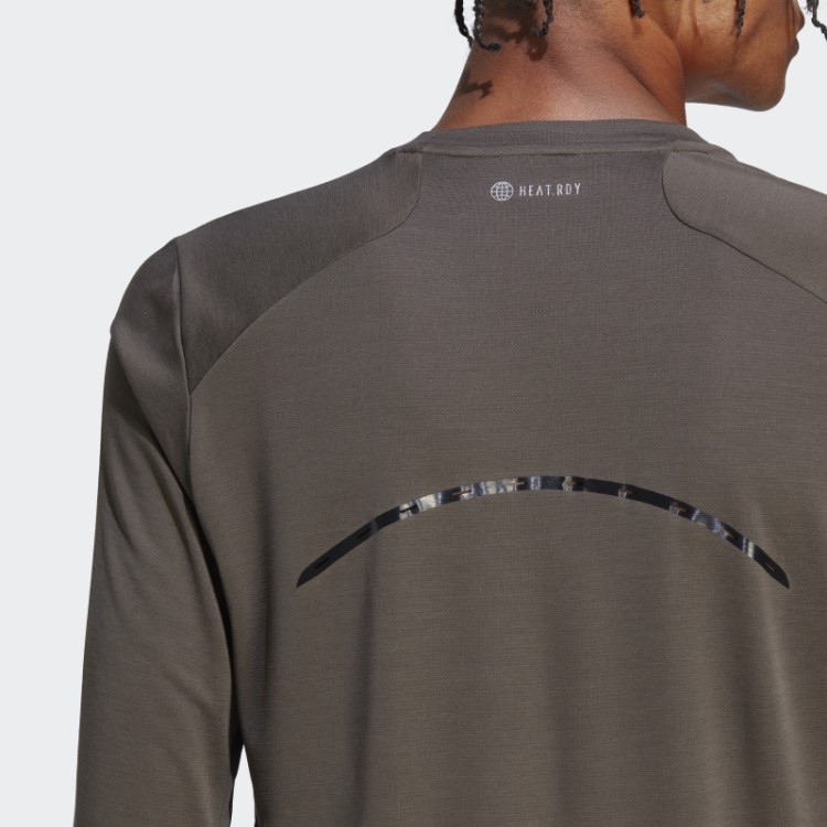 Camiseta Manga Longa Adidas Olive Best Of Adi Training